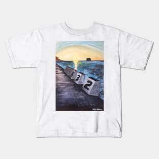 "Merewether Baths" by Margo Humphries Kids T-Shirt